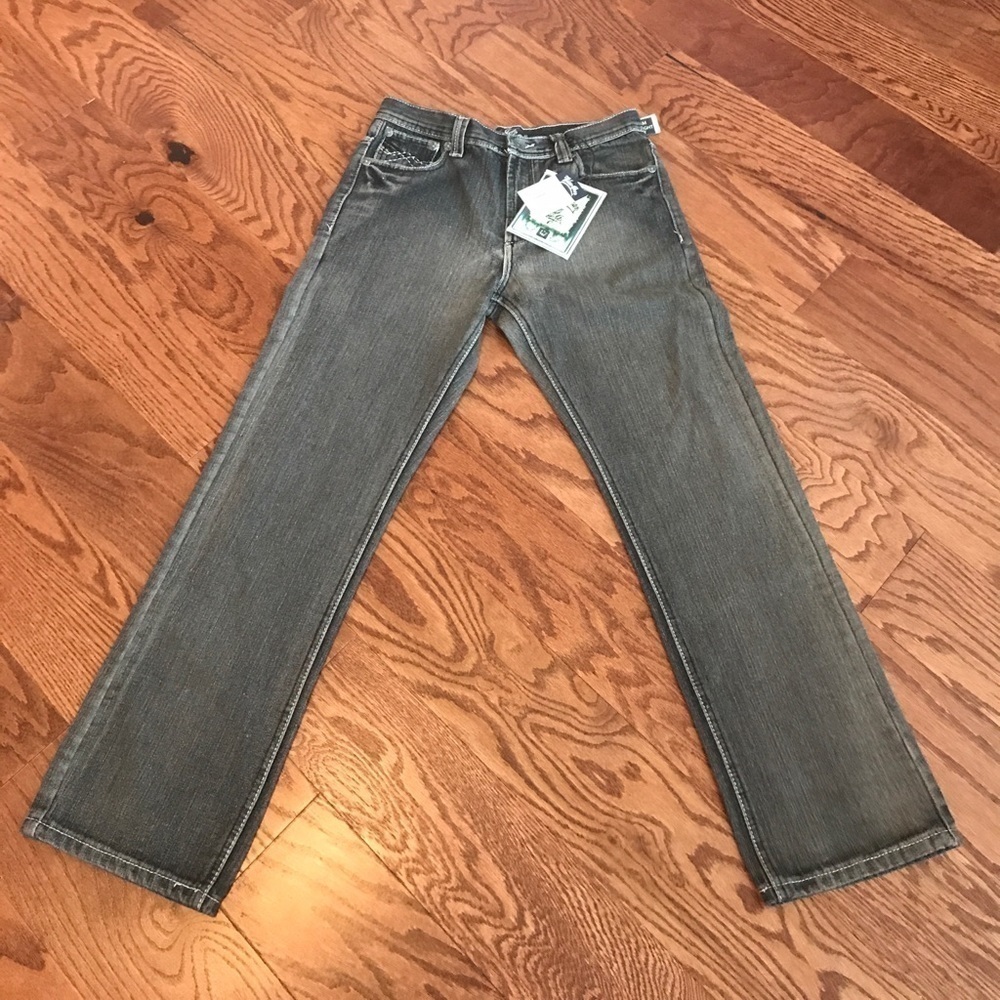 NWT boys gray straight leg jeans